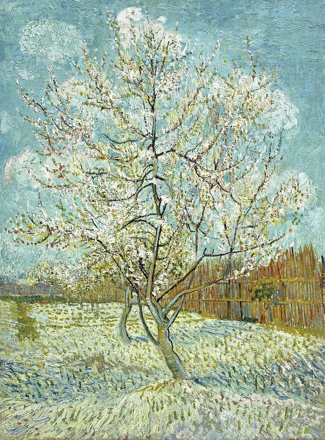 The Pink Peach Tree #3 Painting by Vincent van Gogh