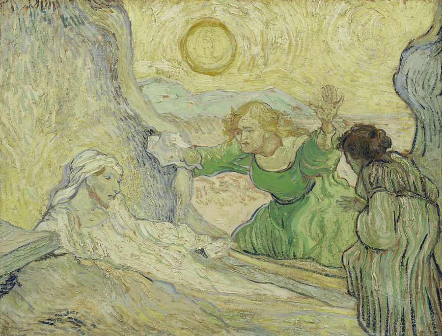 The raising of Lazarus #2 Painting by Vincent van Gogh