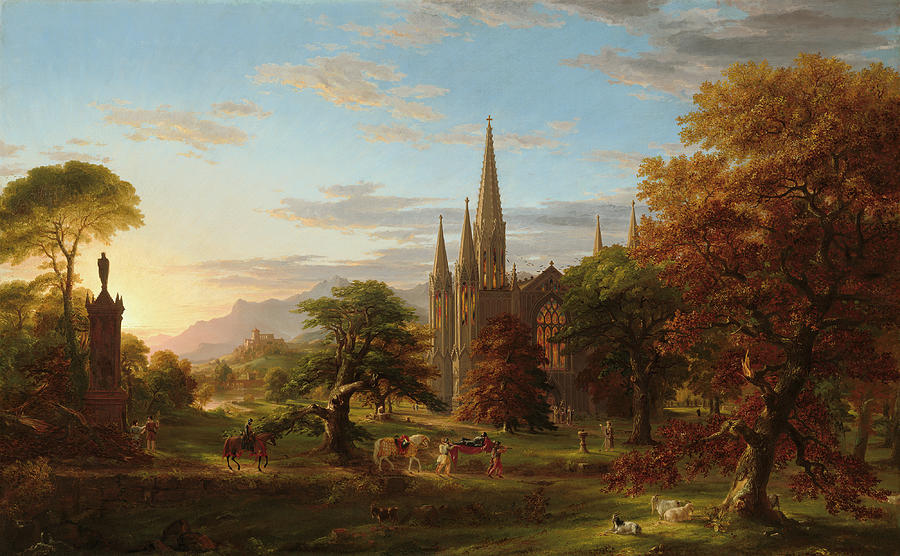 Thomas Cole Painting - The Return #3 by Thomas Cole