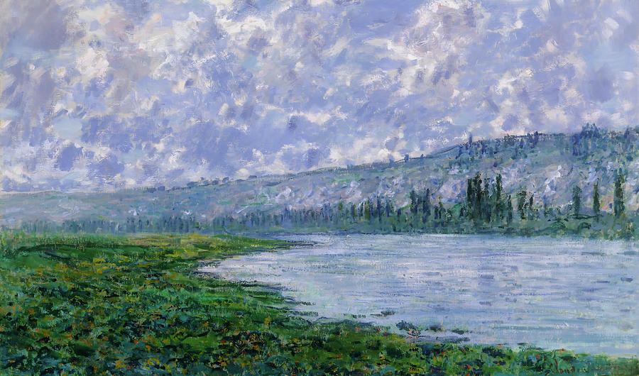 The Seine At Vetheuil #3 Painting by Mountain Dreams
