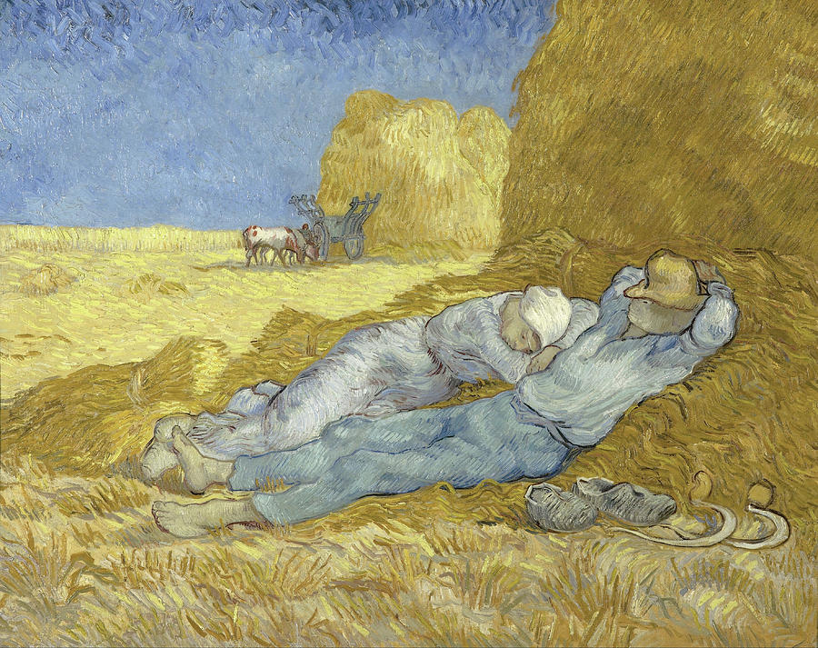  The siesta  #4 Painting by Vincent van Gogh