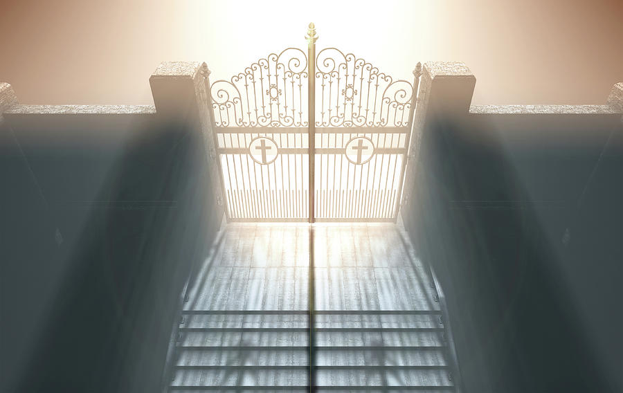 Paradise Digital Art - The Stairs To Heavens Gates #3 by Allan Swart