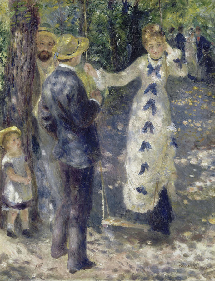 The Swing #5 Painting by Pierre-Auguste Renoir