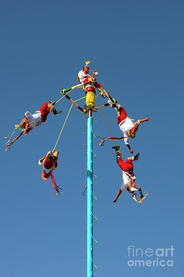 The Voladores of Tulum, Mexico #3 Photograph by Anthony Totah