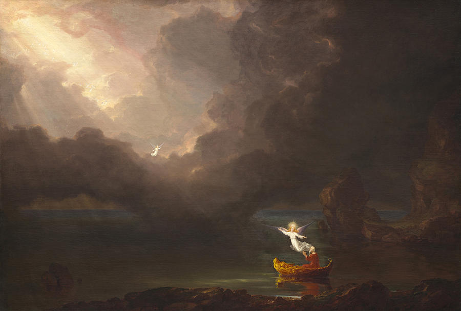 The Voyage Of Life Old Age #4 Painting by Thomas Cole