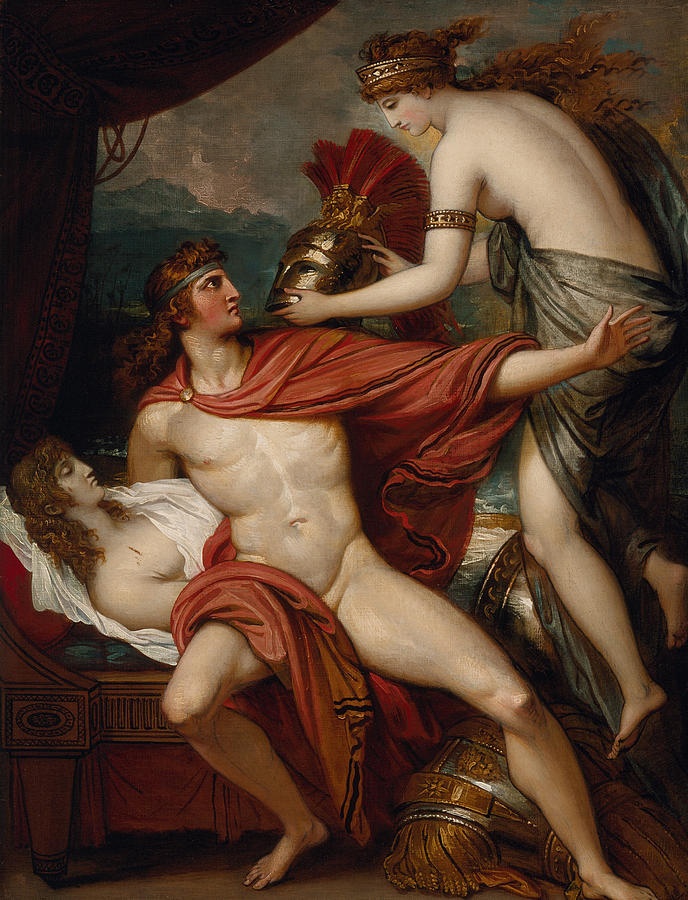 Greek Painting - Thetis Bringing the Armor to Achilles by Benjamin West
