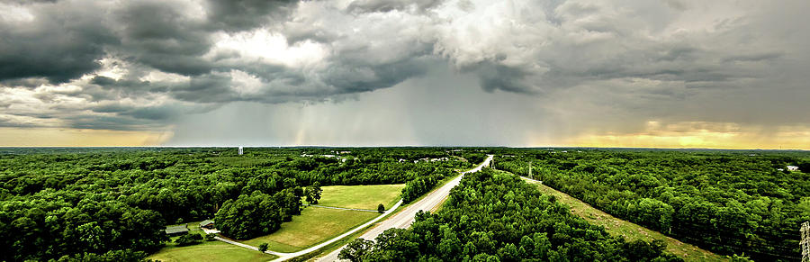Thunderstrom Forming Clouds And Beautiful Country Landscape In Y #3 Photograph by Alex Grichenko