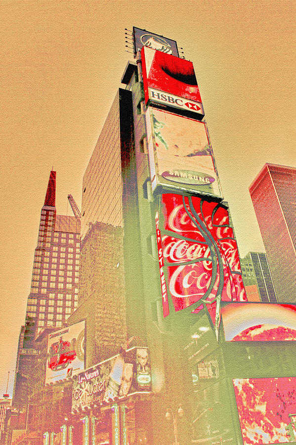 Architecture Photograph - Times Square #1 by Erin Cadigan