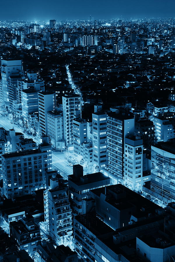 Tokyo night #3 Photograph by Songquan Deng