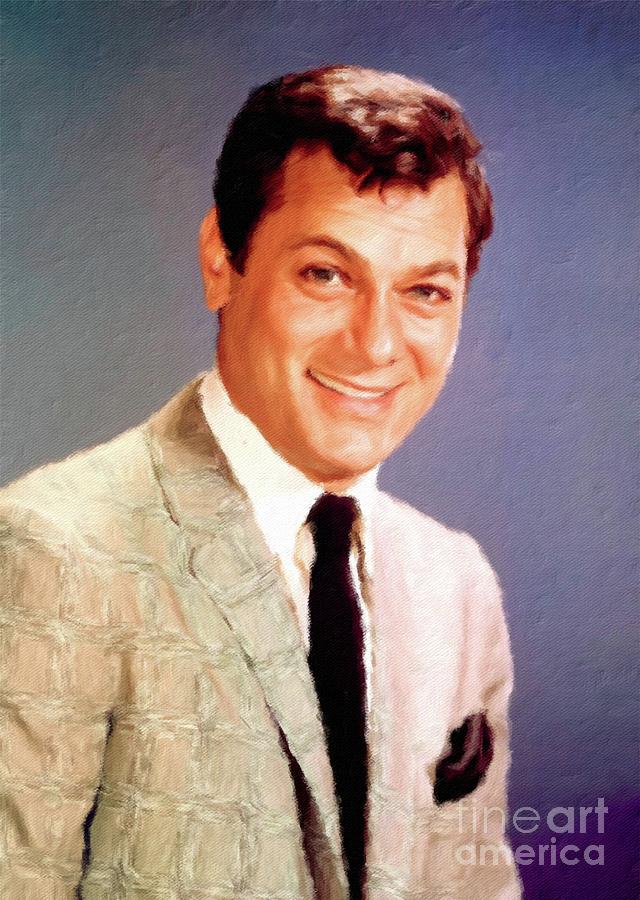 Hollywood Painting - Tony Curtis Vintage Hollywood Actor #3 by Esoterica Art Agency