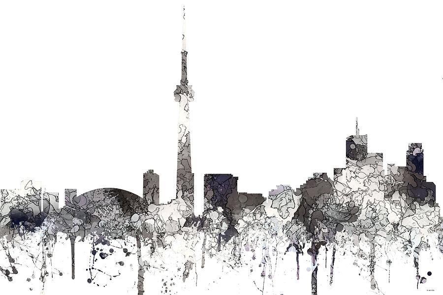 Toronto Ont.Skyline #3 Digital Art by Marlene Watson