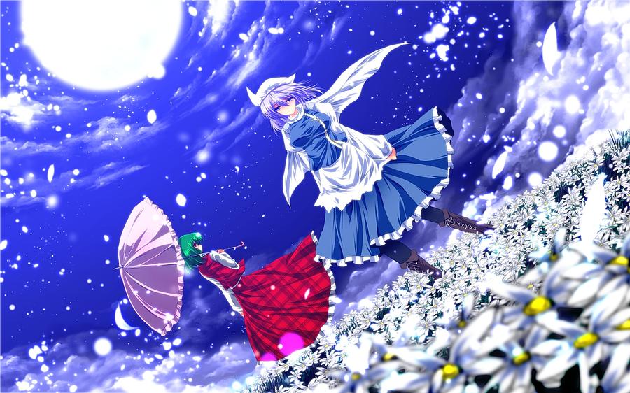 Winter Digital Art - Touhou #3 by Super Lovely