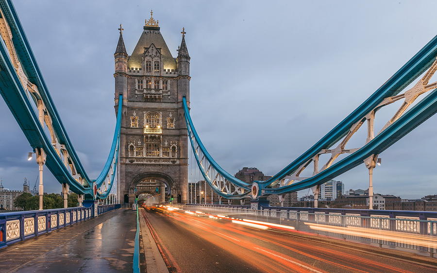 Architecture Digital Art - Tower Bridge #3 by Super Lovely