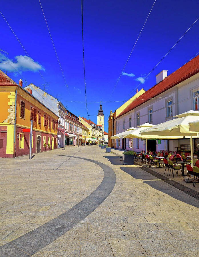 Town of Cakovec square and landmarks panoramic view #3 Photograph by Brch Photography