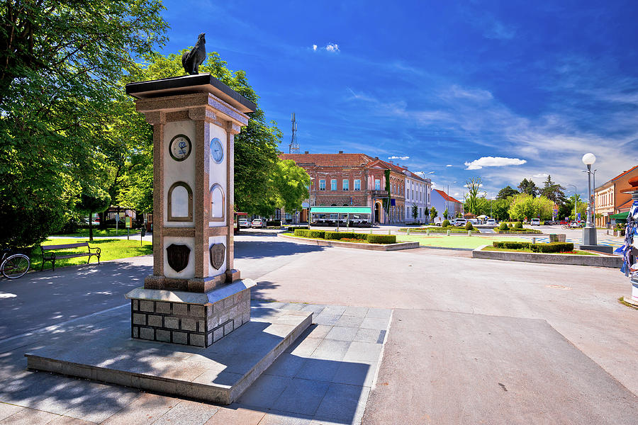 Town of Koprivnica old street and park view #3 Photograph by Brch Photography