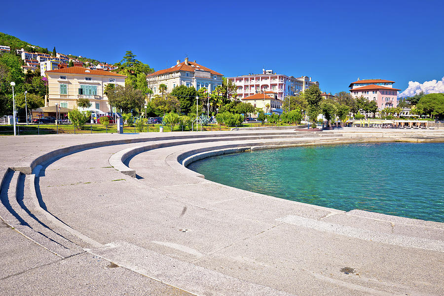 Town of Opatija waterfront view #3 Photograph by Brch Photography
