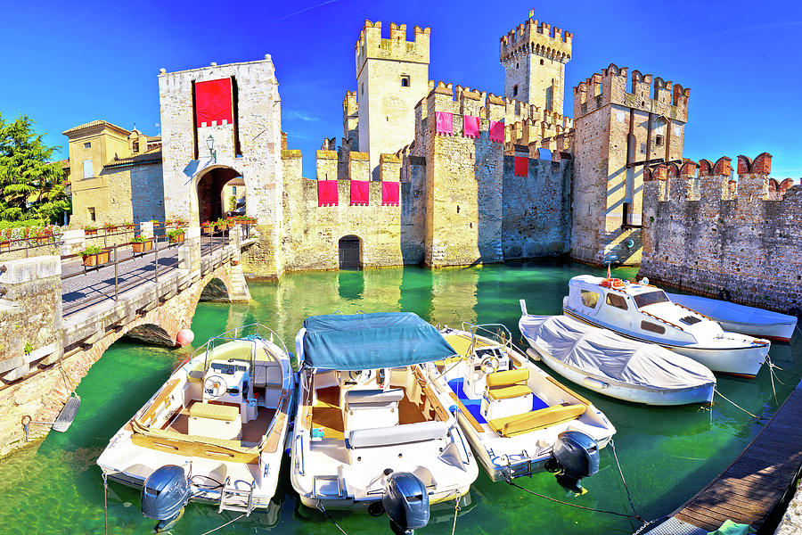 Town of Sirmione entrance walls view #3 Photograph by Brch Photography