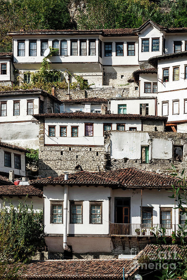 Traditional Balkan Houses In Old Town Of Berat Albania #3 Photograph by JM Travel Photography