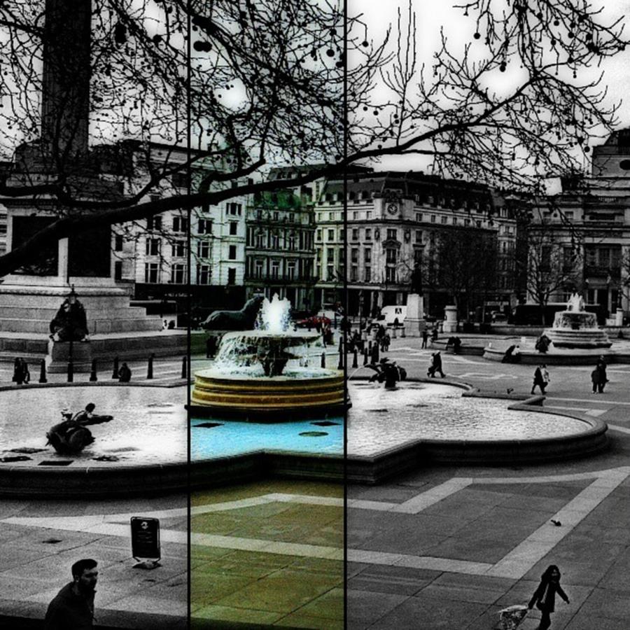 Edited Photograph - Trafalgar Square #3 by Chris Drake