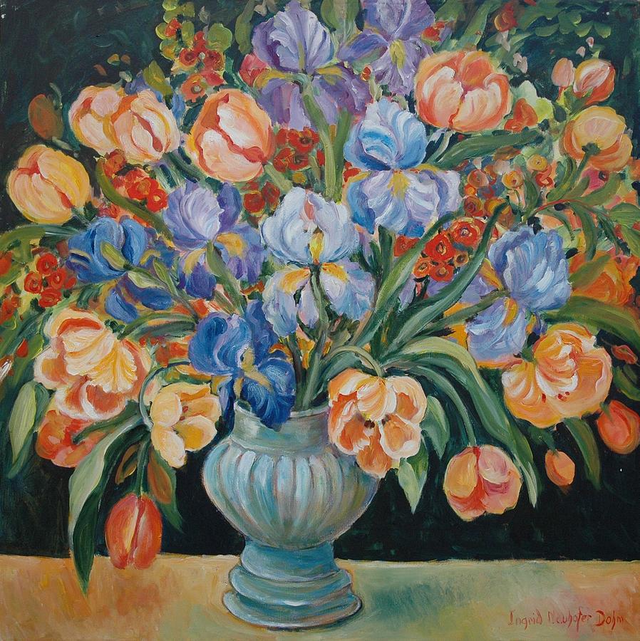 Tulips Painting by Ingrid Dohm