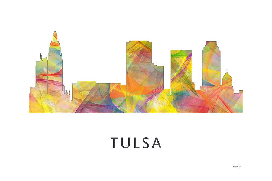 Tulsa Oklahoma Skyline #3 Digital Art by Marlene Watson