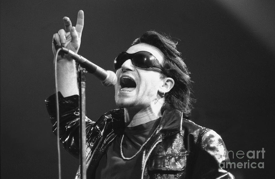 Bono Photograph - U2 - Paul Hewson - Bono #1 by Concert Photos