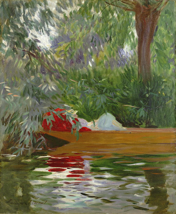 Impressionism Painting - Under The Willows #3 by John Singer Sargent