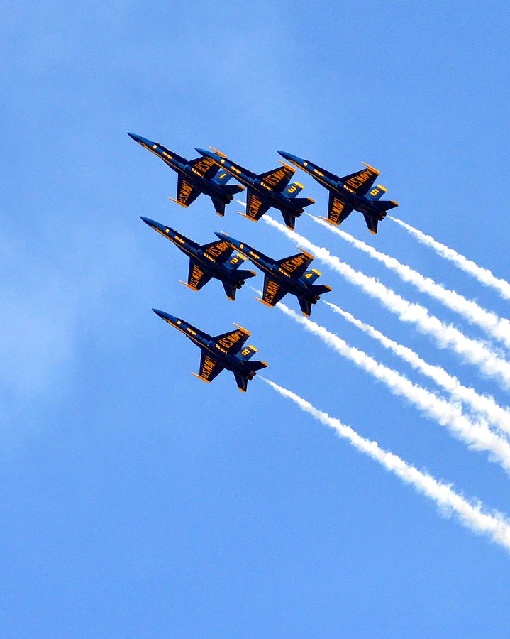 U.S. Navy Blue Angels FA 18 Hornets #3 Photograph by Katy Hawk