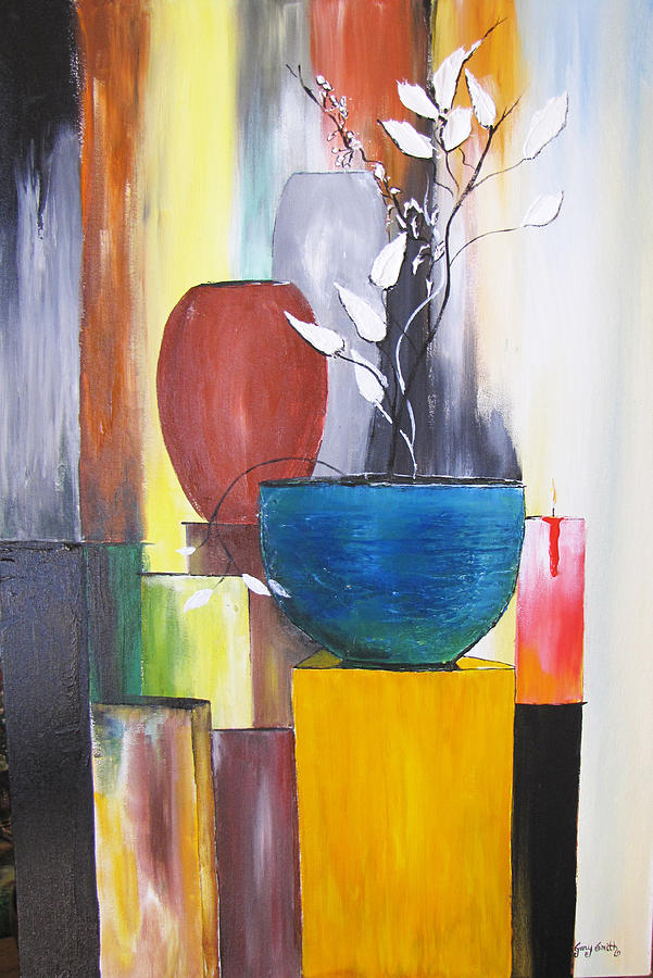 3 Vases Painting by Gary Smith