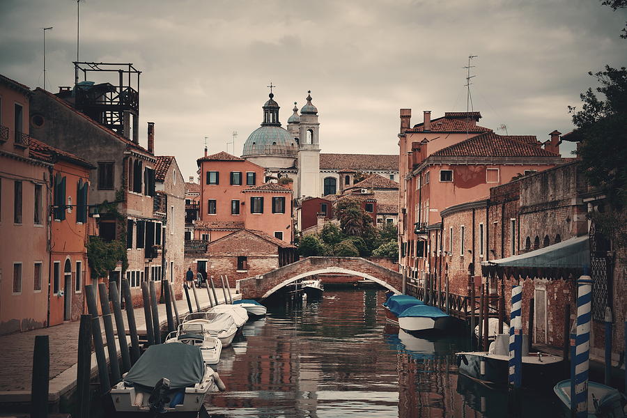 Venice canal #3 Photograph by Songquan Deng