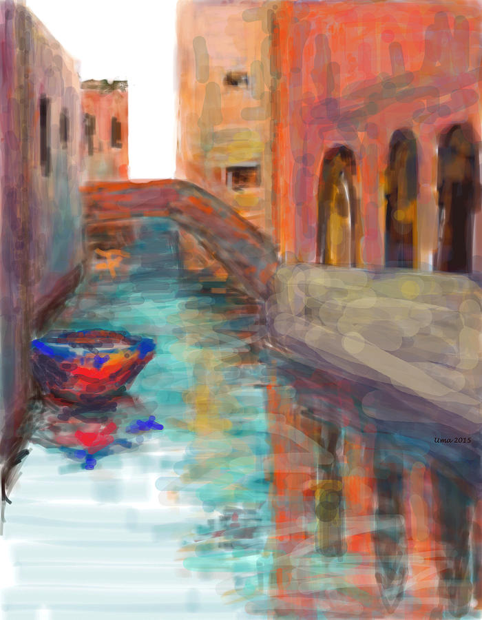 Venice #1 Digital Art by Uma Krishnamoorthy
