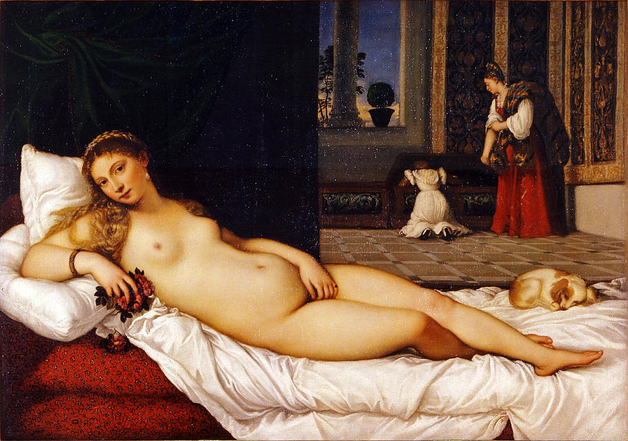 Venus of Urbino #8 Painting by Titian