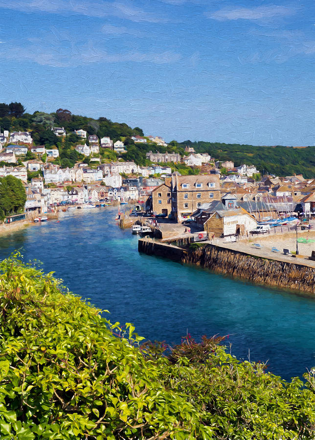 View Of Looe Town And River Cornwall England Photograph By Charlesy 