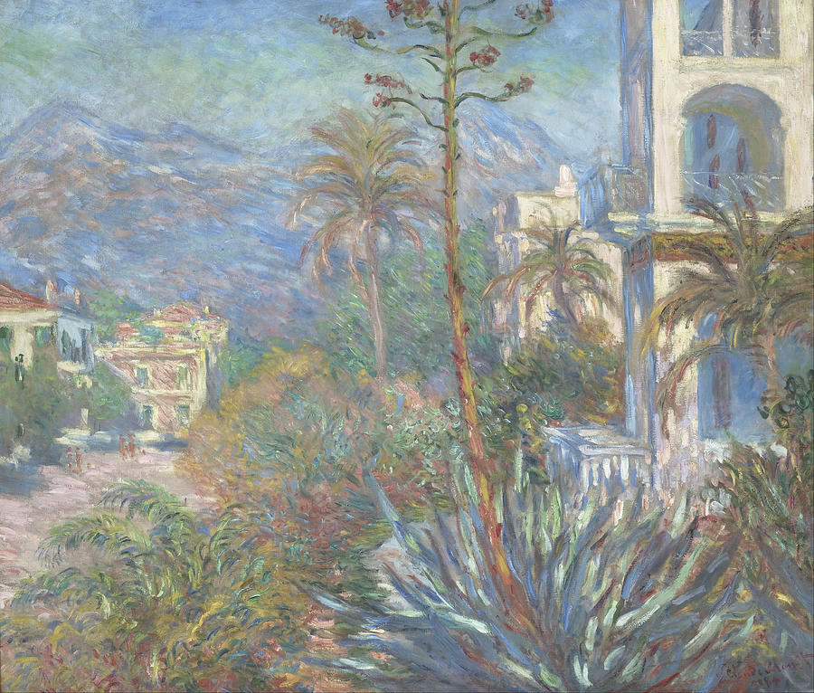 Villas At Bordighera #3 Painting by Claude Monet