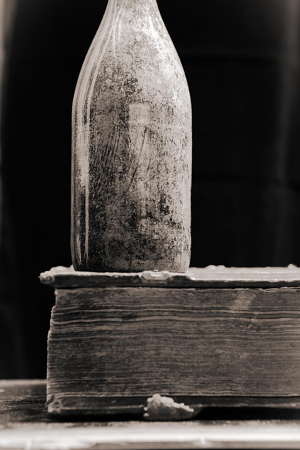 Still Life Photograph - Vintage beer bottle #00803 by Andrey Godyaykin