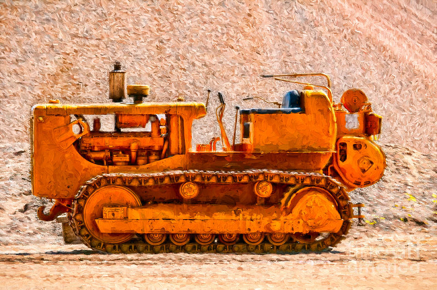 Vintage bulldozer #4 Photograph by Les Palenik