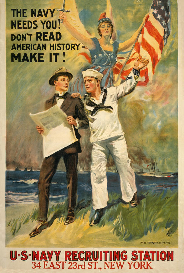 Vintage Recruitment Poster #3 Painting by Vintage Pix