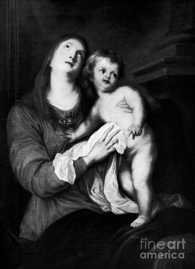 Virgin and Child  Painting by Anthony van Dyck