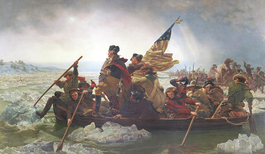 Washington Crossing the Delaware Painting by Emanuel Gottlieb Leutze
