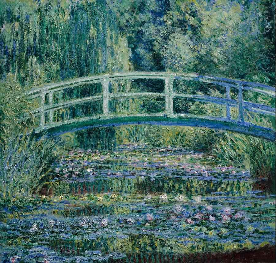 Water Lilies And Japanese Bridge #3 Painting by Claude Monet