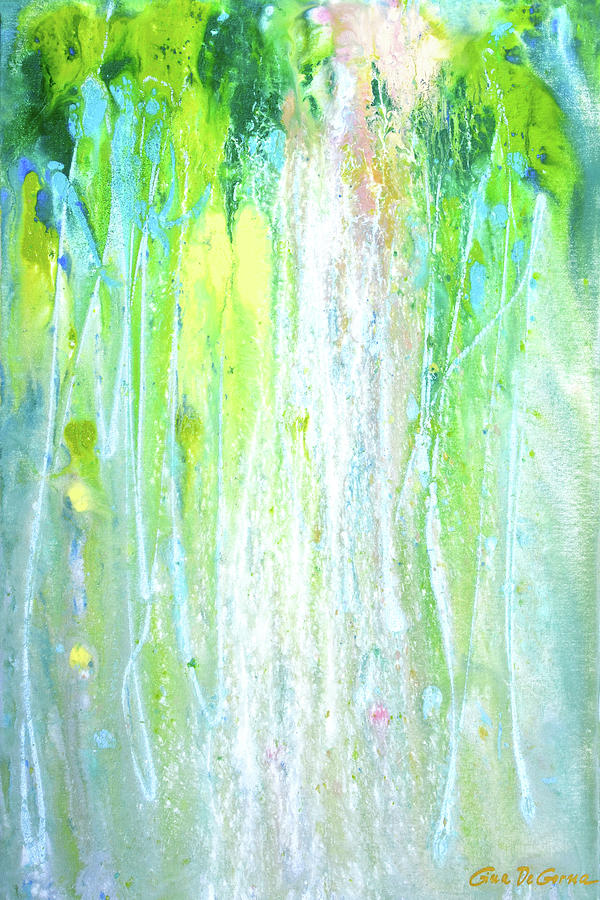 Waterfall #3 Painting by Gina De Gorna