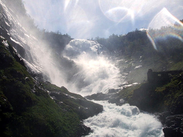 Waterfall In Flaam Norway #3 Photograph by Mackenzie Moulton