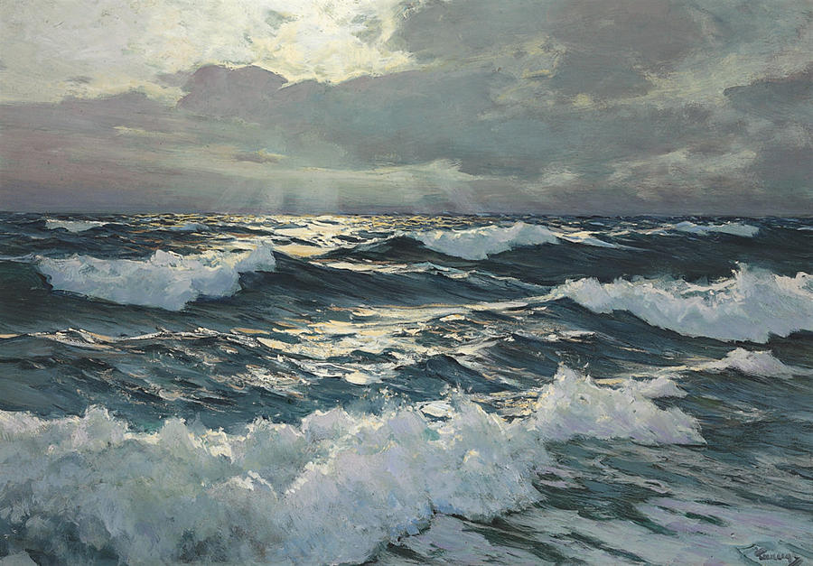 Waves  #3 Painting by Frederick Judd