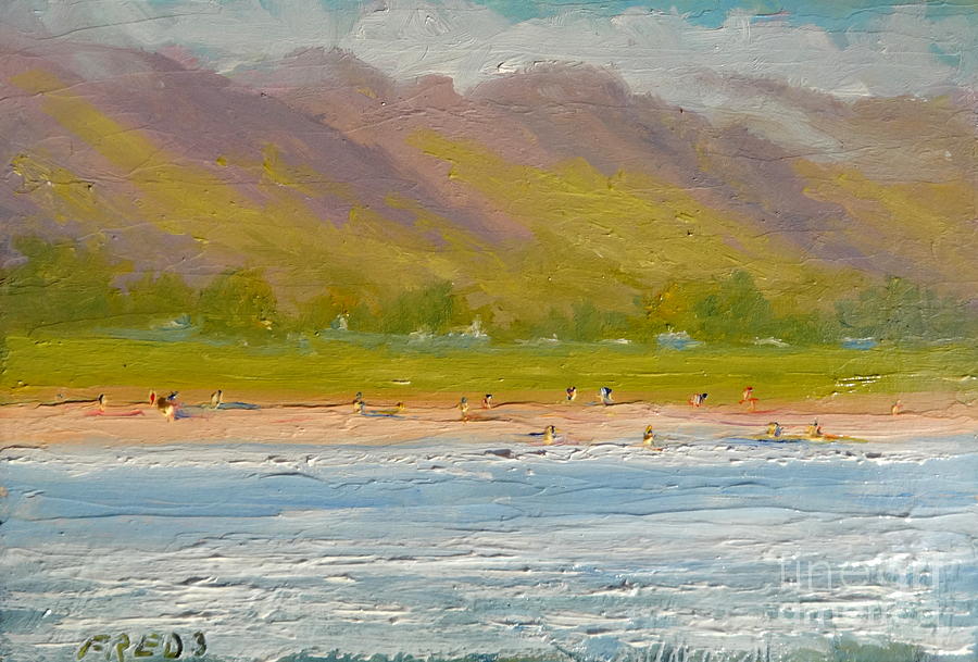 West Maui Mountains #2 Painting by Fred Wilson