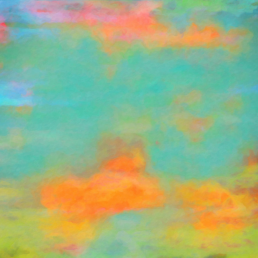 What-a-Color Art Series - Abstract Landscape Art  #3 Painting by Ricki Mountain
