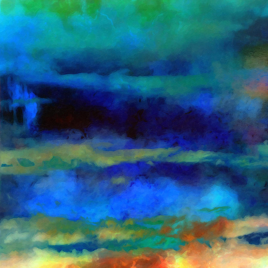 What-a-Color Art Series -Seascape Art #3 Painting by Ricki Mountain