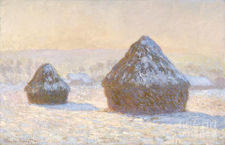 Wheatstacks Painting by Claude Monet