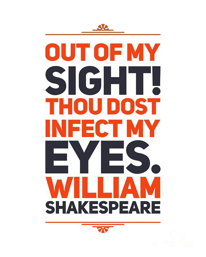 William Shakespeare, Insults and Profanities #3 Digital Art by Esoterica Art Agency