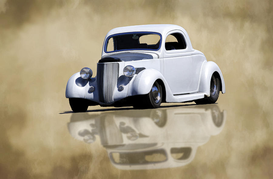 3 Window 36 Ford Reflection Photograph by Steve McKinzie
