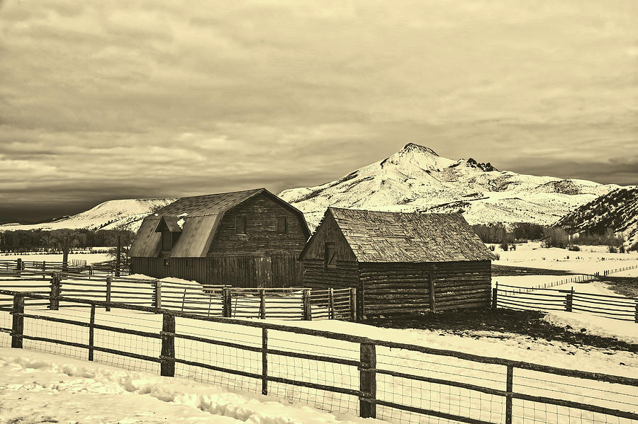 Winter Farm Scene In Colorado #3 Photograph by Mountain Dreams